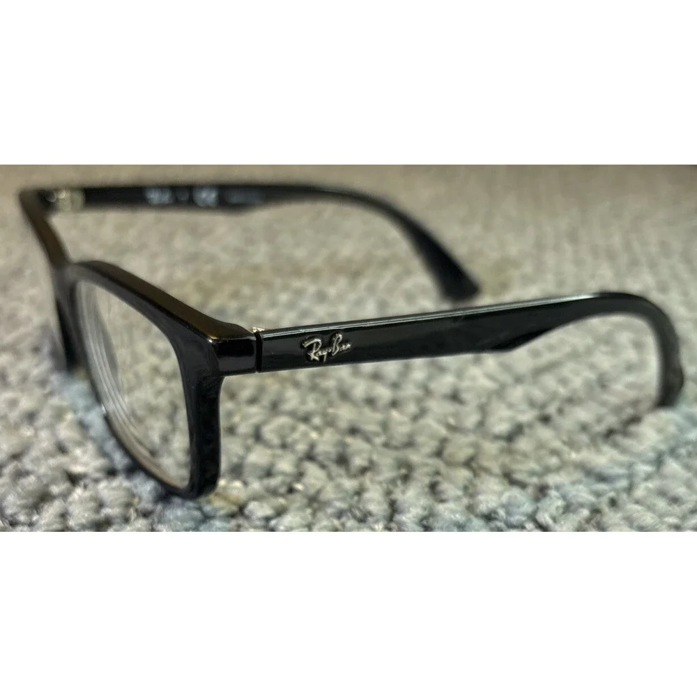 Ray-Ban Eyeglasses RB 1562 3542 Glossy Black Rectangular Frame Only 48-16-125